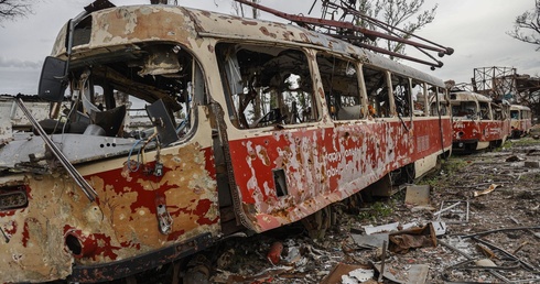 Ukraina: Rosjanie remontują linie kolejowe, by wywieźć zboże i wyroby metalowe