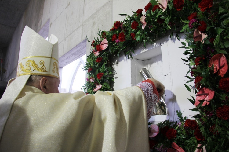 Wmurowanie kamienia węgielnego pod budowę kościoła św. Rity [GALERIA]