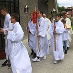 Wprowadzenie relikwii bł. Franciszka Palau do kościoła w Trzebini