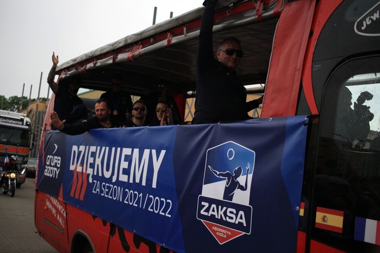 Powitanie zwycięzców siatkarskiej Ligi Mistrzów w Kędzierzynie-Koźlu