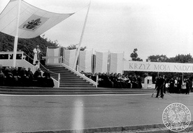 Spotkanie z młodzieżą na Westerplatte.