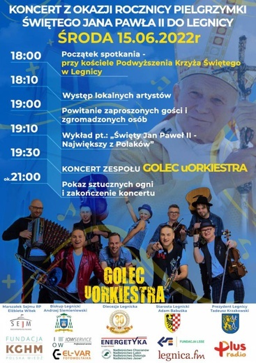 Legnica. Golec uOrkiestra dla papieża