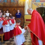 Błogosławieństwo ministrantów w Przyszowej