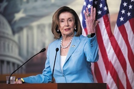 Nancy Pelosi jest przewodniczącą Izby Reprezentantów.