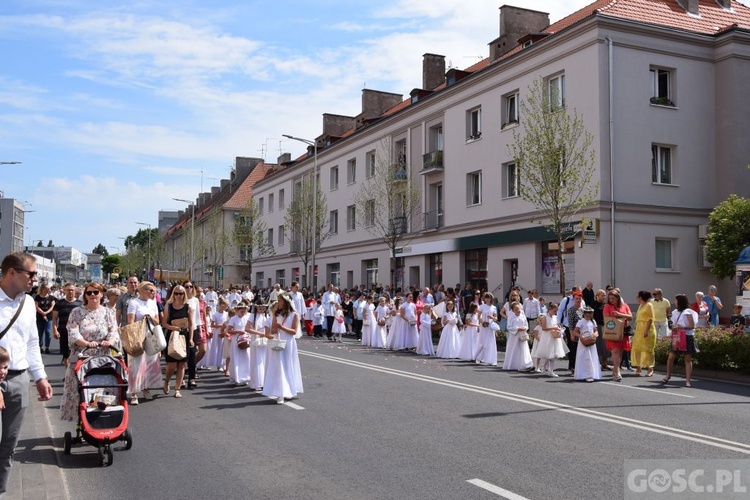 Procesja eucharystyczna w Zielonej Górze