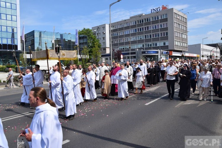 Procesja eucharystyczna w Zielonej Górze