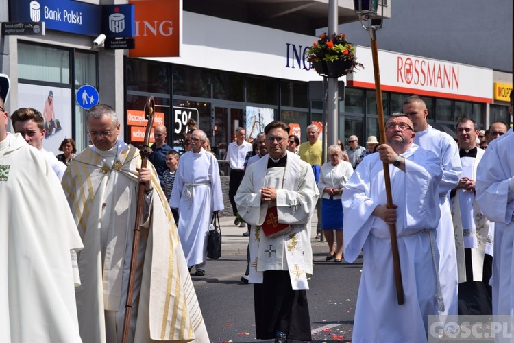 Procesja eucharystyczna w Zielonej Górze