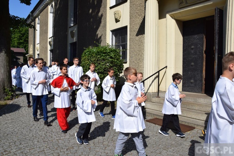 Procesja eucharystyczna w Zielonej Górze