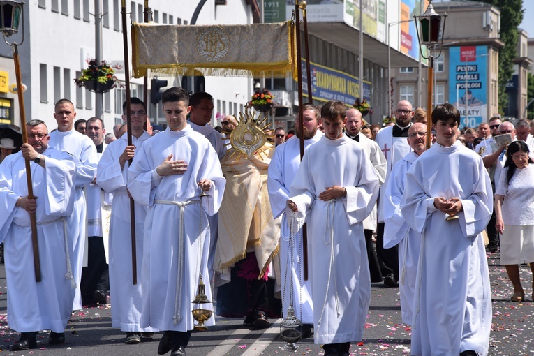 Procesja eucharystyczna w Zielonej Górze