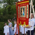 Procesja eucharystyczna z wrocławskiego Kozanowa na Pilczyce z kwietnymi dywanami