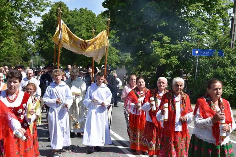 Procesja Bożego Ciała w Miętustwie