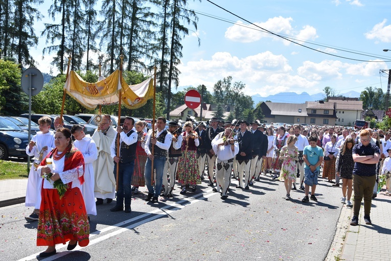 Procesja Bożego Ciała w Miętustwie