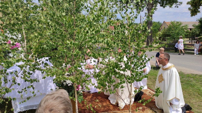 Procesja Bożego Ciała w Brzeziej Łące