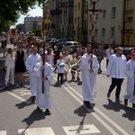 Procesja Bożego Ciała w centrum Radomia