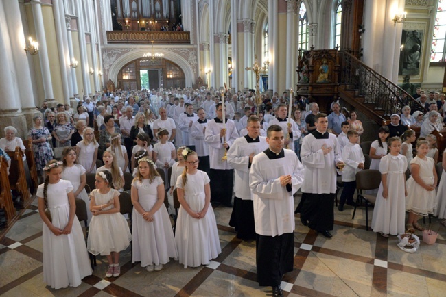 Procesja Bożego Ciała w centrum Radomia