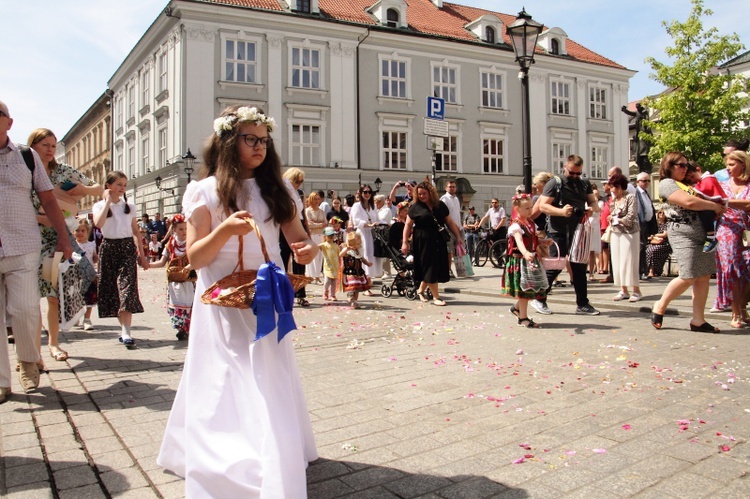 Procesja Bożego Ciała w Krakowie 2022