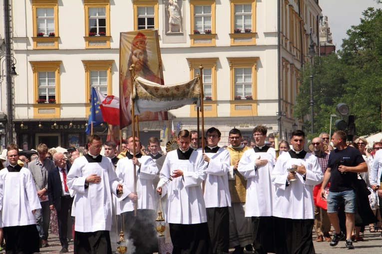 Procesja Bożego Ciała w Krakowie 2022