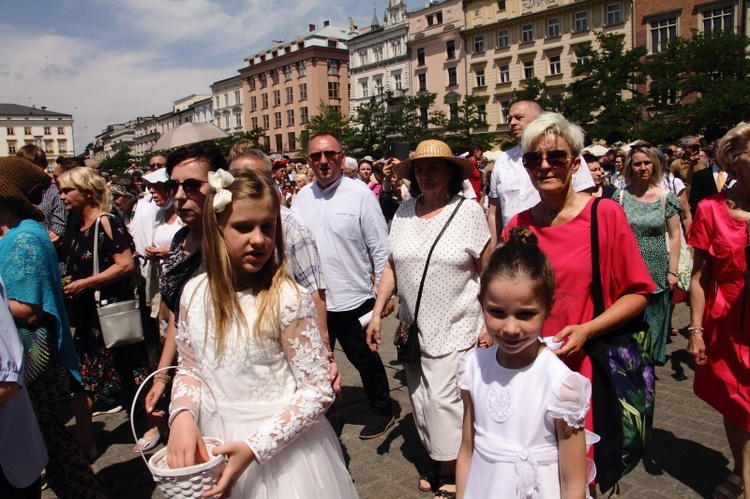 Procesja Bożego Ciała w Krakowie 2022