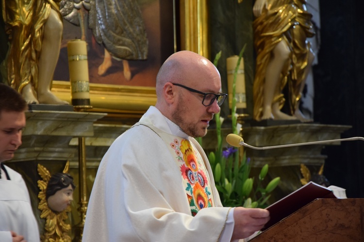 Boże Ciało w Łowiczu. Eucharystia.