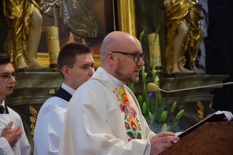 Boże Ciało w Łowiczu. Eucharystia.
