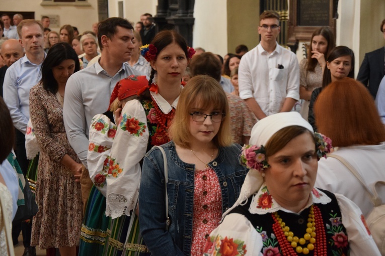 Boże Ciało w Łowiczu. Eucharystia.