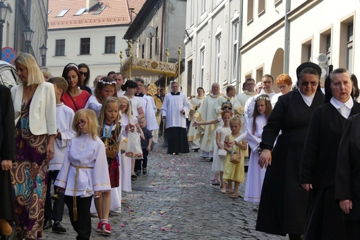 Procesja Bożego Ciała z katedry św. Mikołaja w Bielsku do Białej - 2022