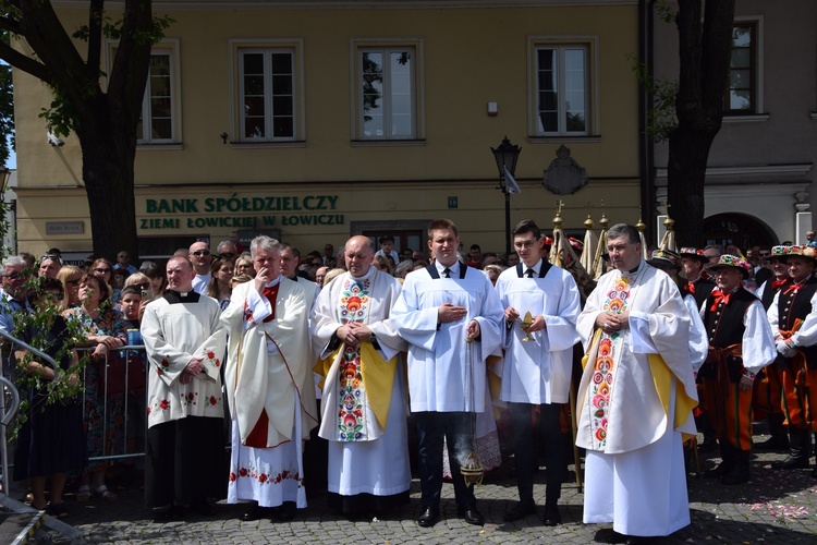 Boże Ciało w Łowiczu. Procesja.