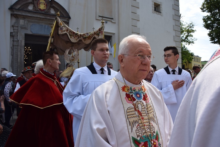 Boże Ciało w Łowiczu. Procesja.