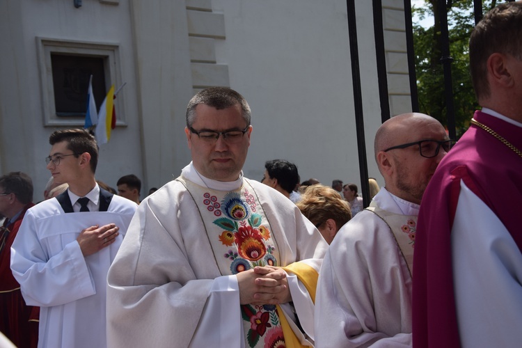 Boże Ciało w Łowiczu. Procesja.