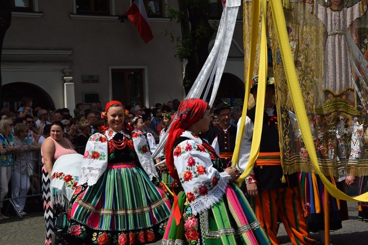 Boże Ciało w Łowiczu. Procesja.