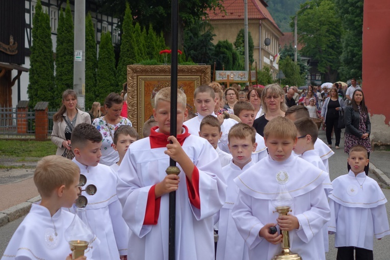 Boże Ciało u św. Barbary w Walimiu