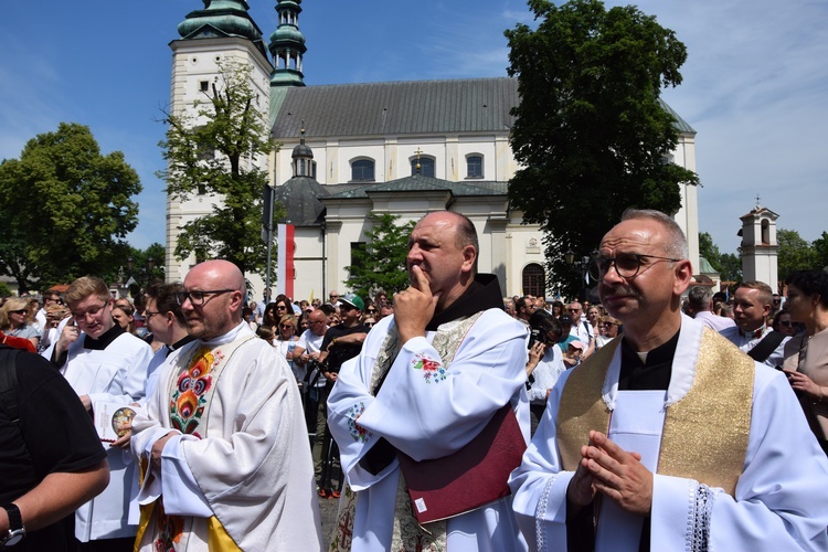 Boże Ciało w Łowiczu. Procesja.