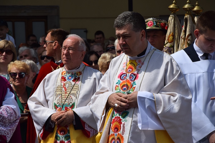 Boże Ciało w Łowiczu. Procesja.