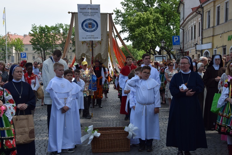 Boże Ciało w Łowiczu. Procesja.