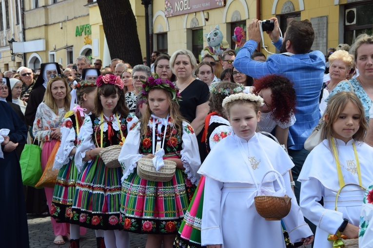 Boże Ciało w Łowiczu. Procesja.