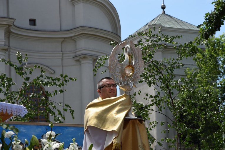 Boże Ciało w Łowiczu. Procesja.