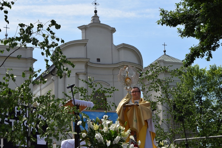 Boże Ciało w Łowiczu. Procesja.