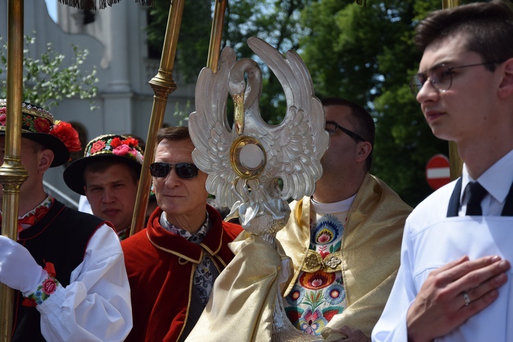 Boże Ciało w Łowiczu. Procesja.