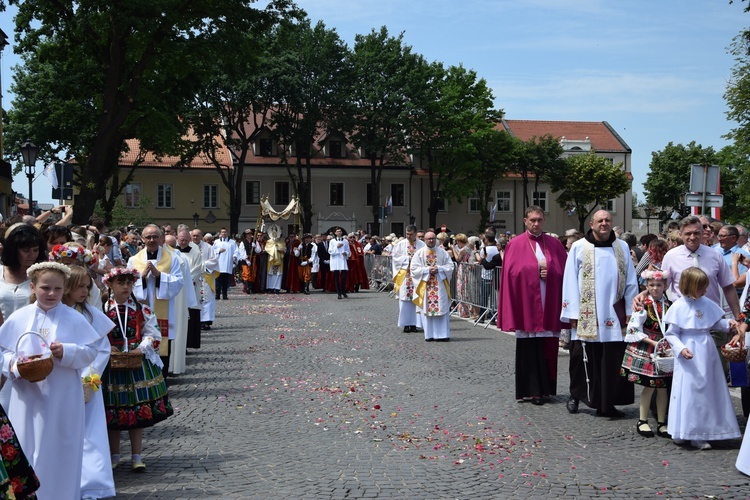 Boże Ciało w Łowiczu. Procesja.