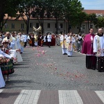 Boże Ciało w Łowiczu. Procesja.