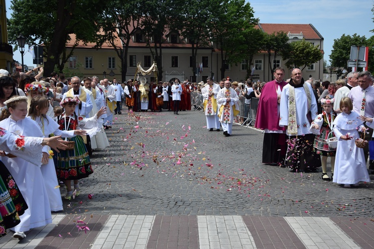 Boże Ciało w Łowiczu. Procesja.