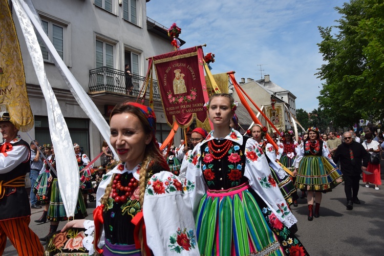 Boże Ciało w Łowiczu. Procesja.