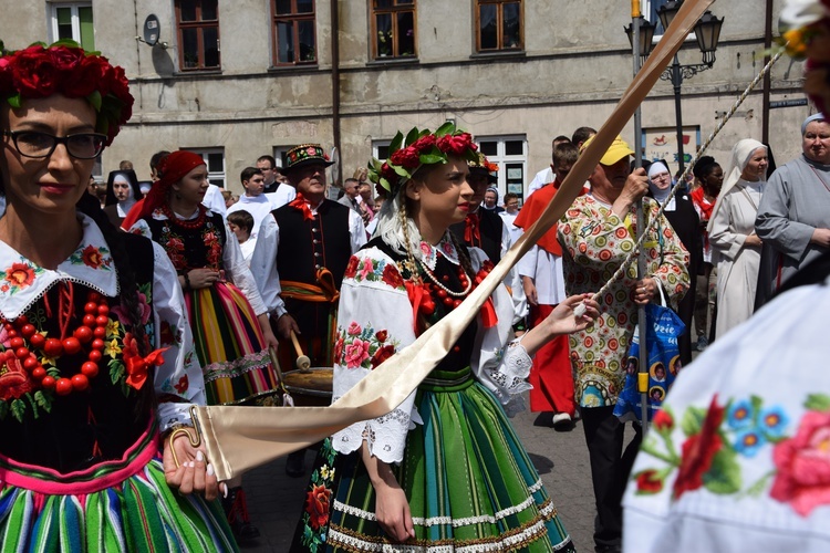 Boże Ciało w Łowiczu. Procesja.