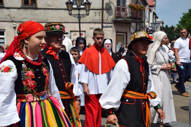 Boże Ciało w Łowiczu. Procesja.