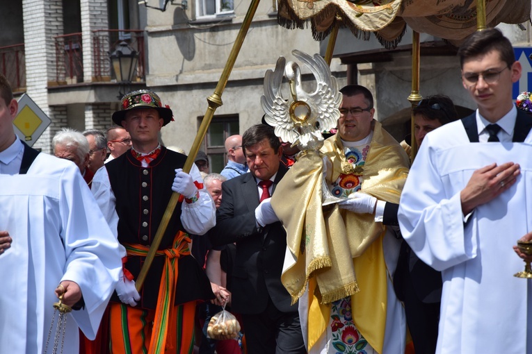 Boże Ciało w Łowiczu. Procesja.