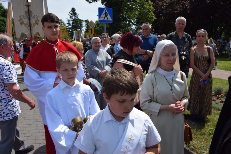 Boże Ciało w Łowiczu. Procesja.