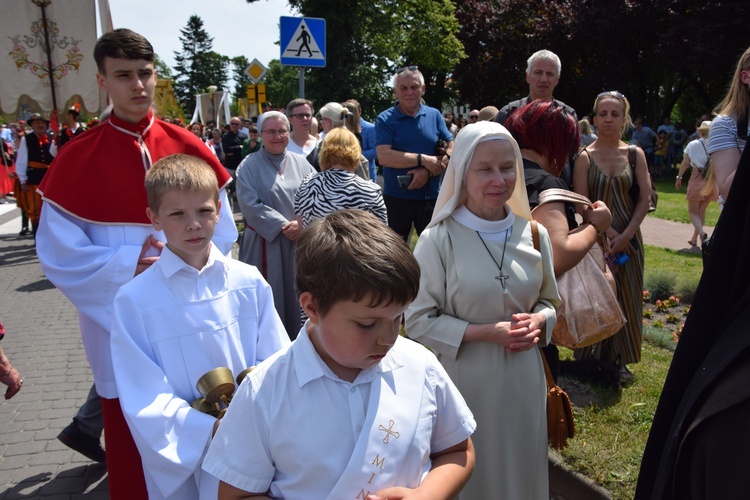 Boże Ciało w Łowiczu. Procesja.