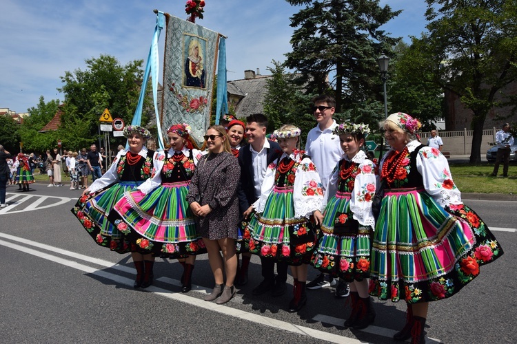 Boże Ciało w Łowiczu. Procesja.