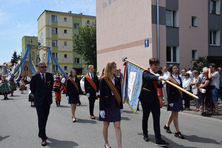 Boże Ciało w Łowiczu. Procesja.