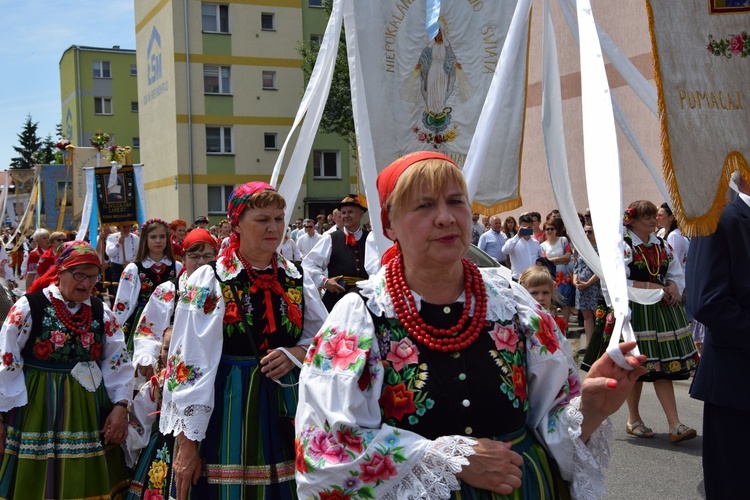 Boże Ciało w Łowiczu. Procesja.